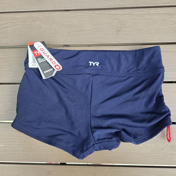 TYR Women's Navy Life Guard Tankini Racerback W/ Boyshorts Size S New Sample - Picture 5 of 6